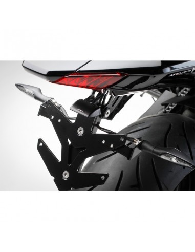 Support de plaque BCD Yamaha MT07 tous modèles (pour passage de roue d'origine)