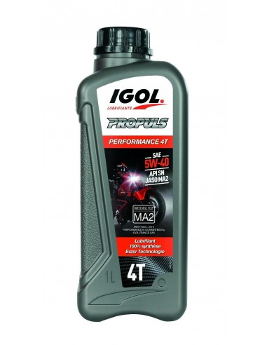 Huile IGOL 5w40 100% synthèse 1L Scoot Performance 4T